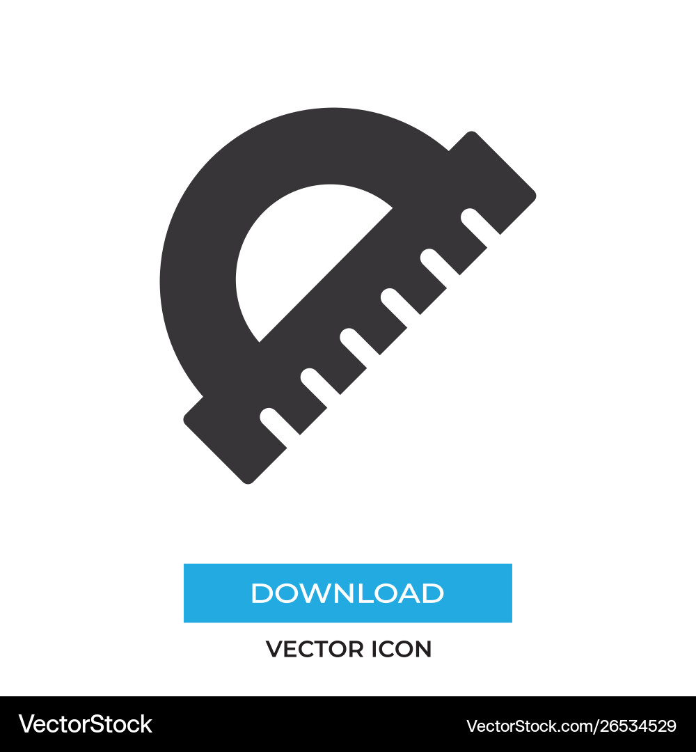 Circle ruler icon simple sign for web site Circle ruler icon simple sign for web site vector image