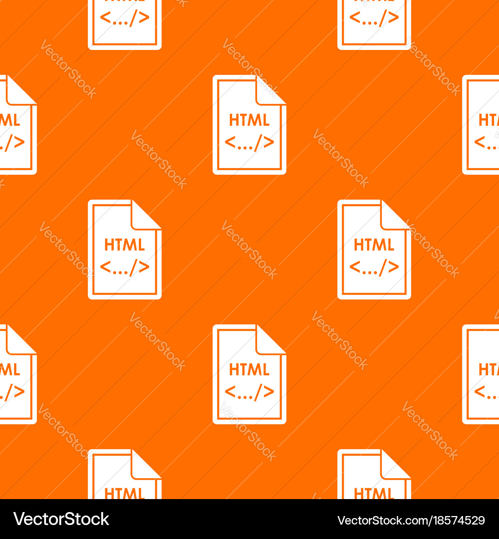 File html pattern seamless Vector Image