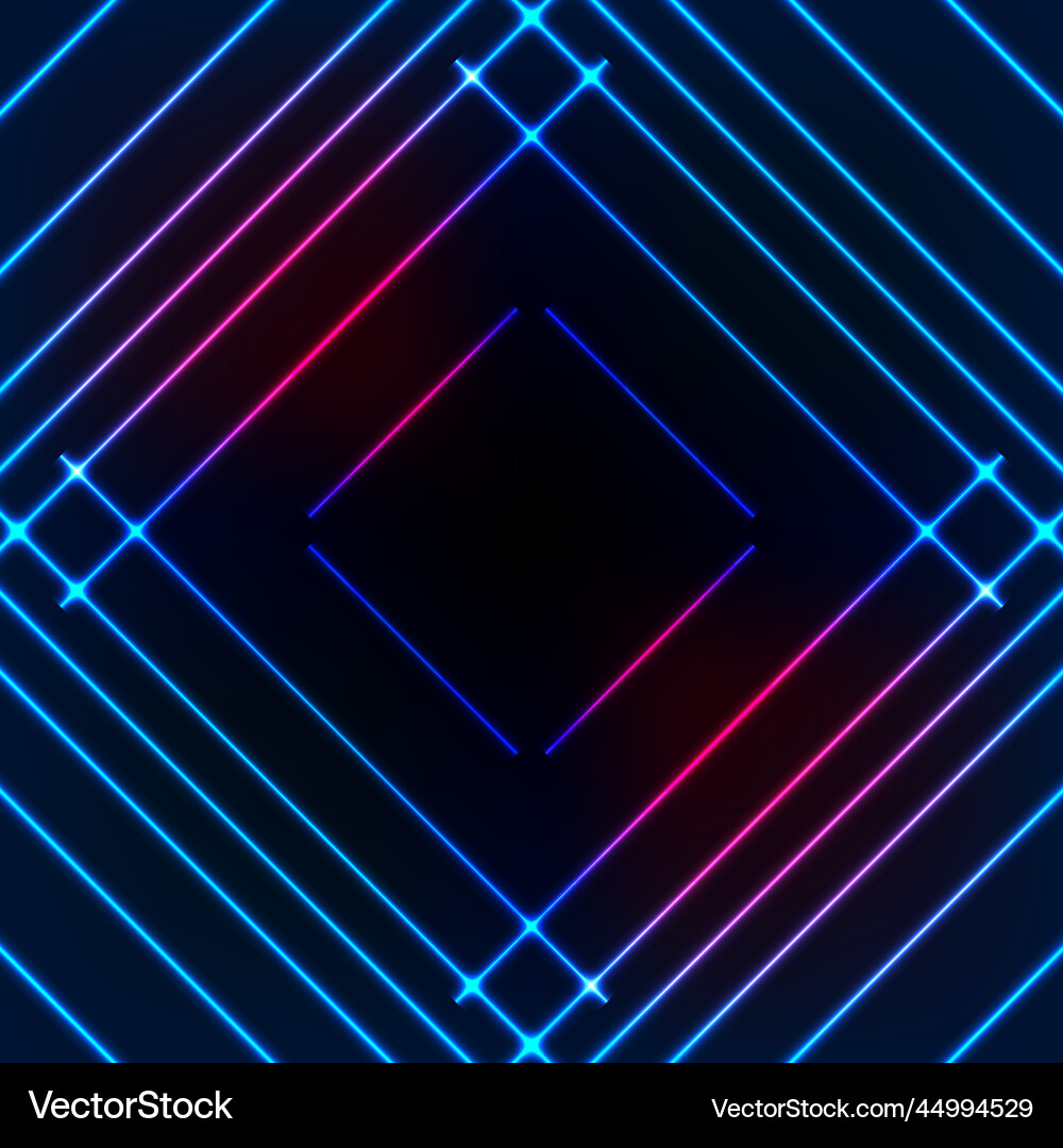 Glowing neon pattern from minimal laser lines Glowing neon pattern from minimal laser lines Vector Image