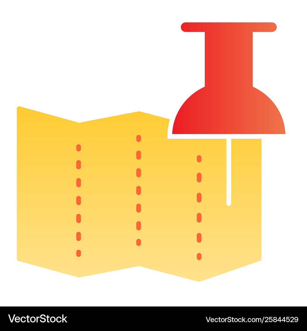 Gps pin flat icon map pointer color icons vector image