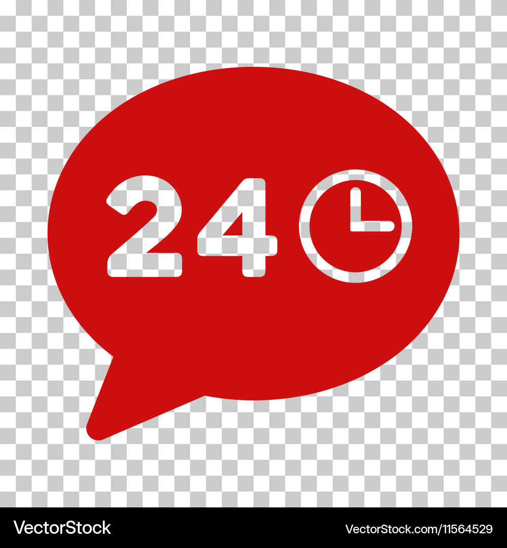 Message hours icon vector image