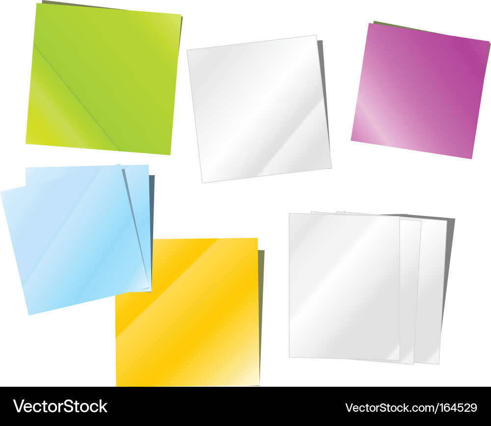 Multiple Paper Sheets vector image