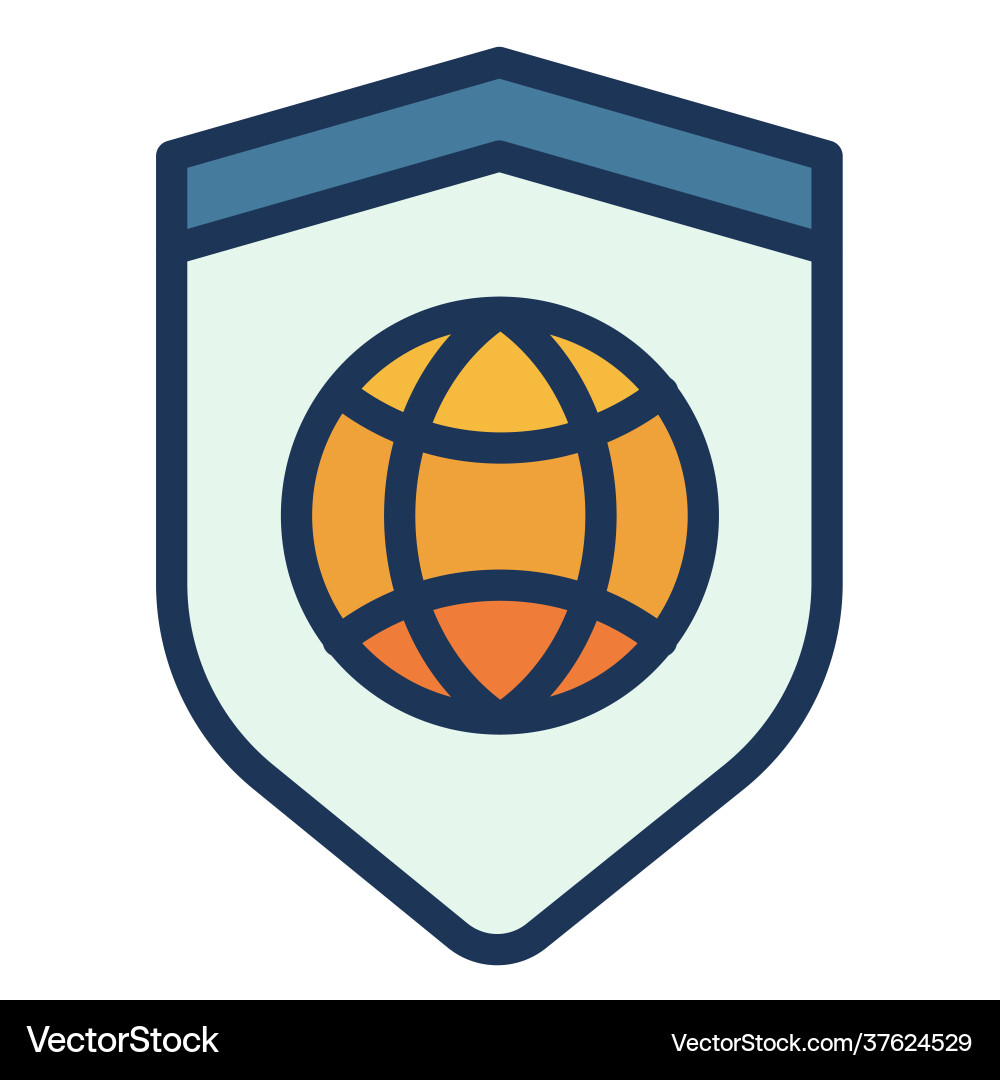 Security vpn secure internet single isolated icon Security vpn secure internet single isolated icon vector image