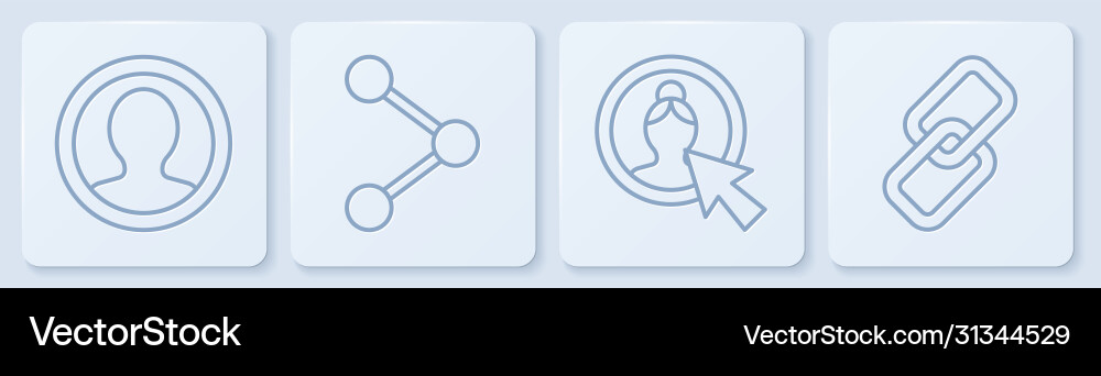Set line create account screen Set line create account screen vector image