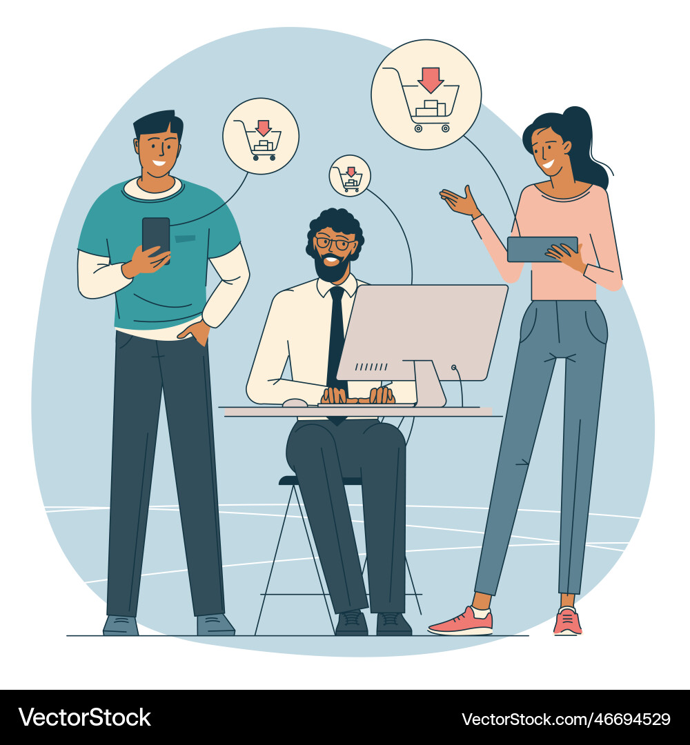 Target messages across devices Target messages across devices Vector Image
