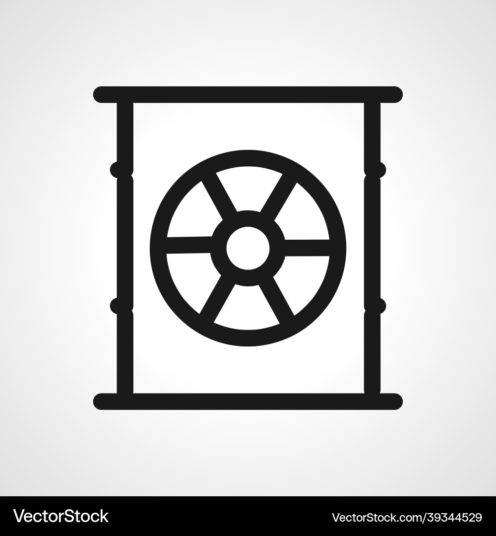 Toxic container line icon linear Toxic container line icon linear Vector Image