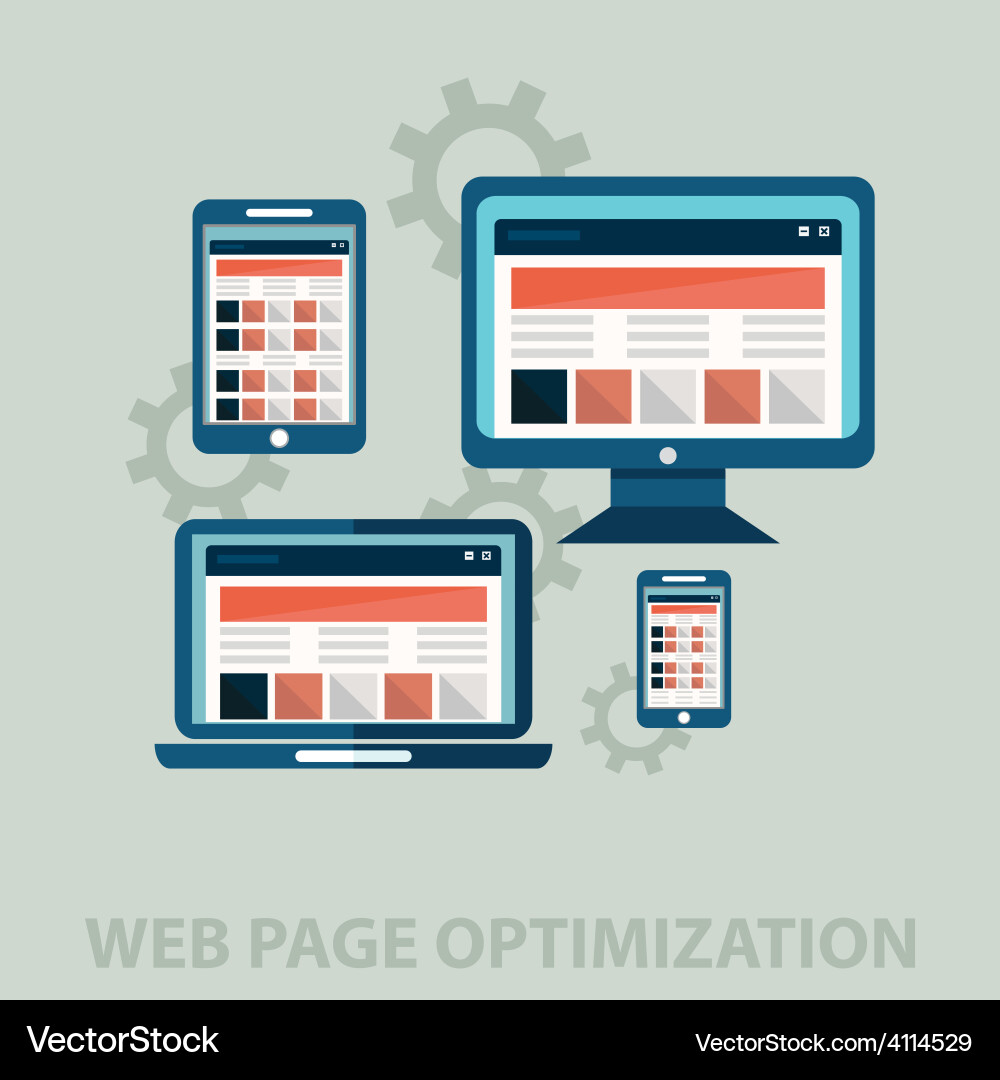 Web design and technology icons vector image