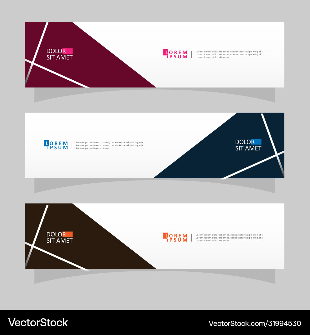 Abstract design banner web template Abstract design banner web template Vector Image