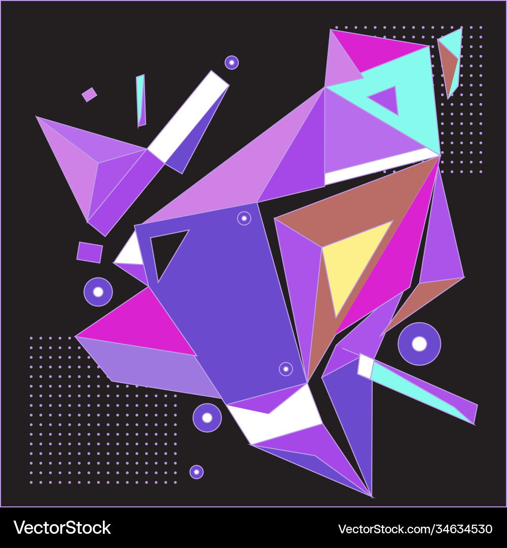Abstract modern triangles background pattern Vector Image