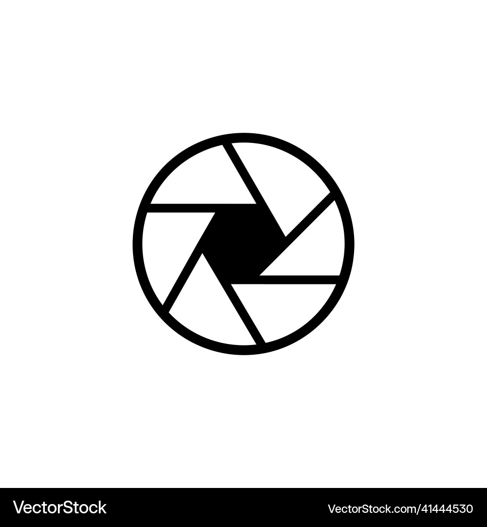 Camera shutter line icon outline sign linear Camera shutter line icon outline sign linear vector image