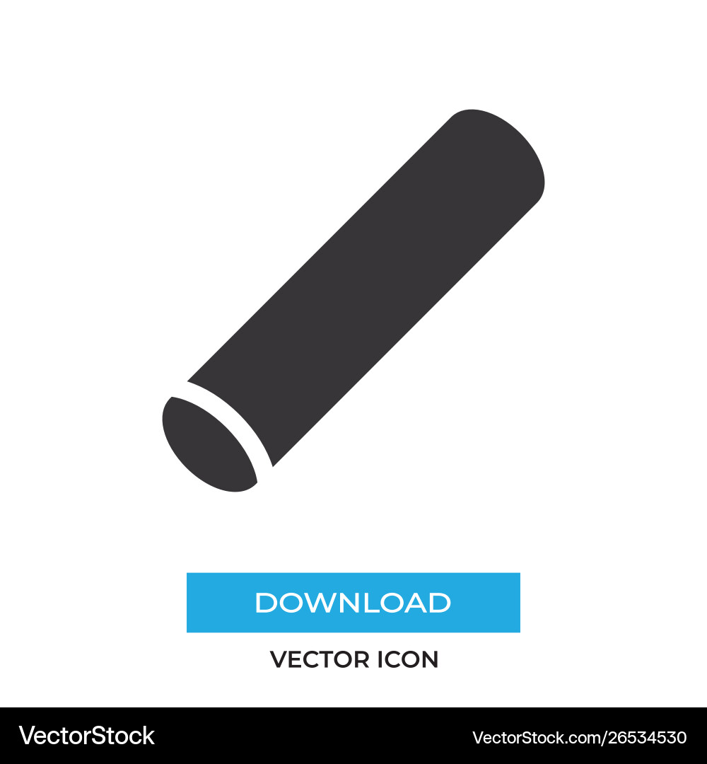 Chalk icon simple sign for web site and mobile app vector image