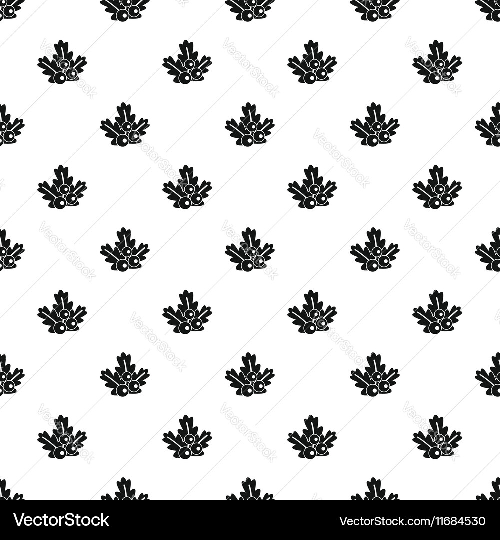 Christmas branch pattern simple style vector image