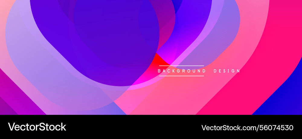 Circular abstract design with overlapping Vector Image