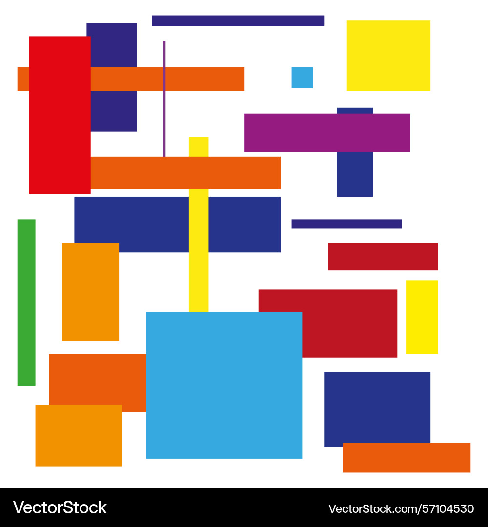 Color block design abstract geometric structure Color block design abstract geometric structure vector image