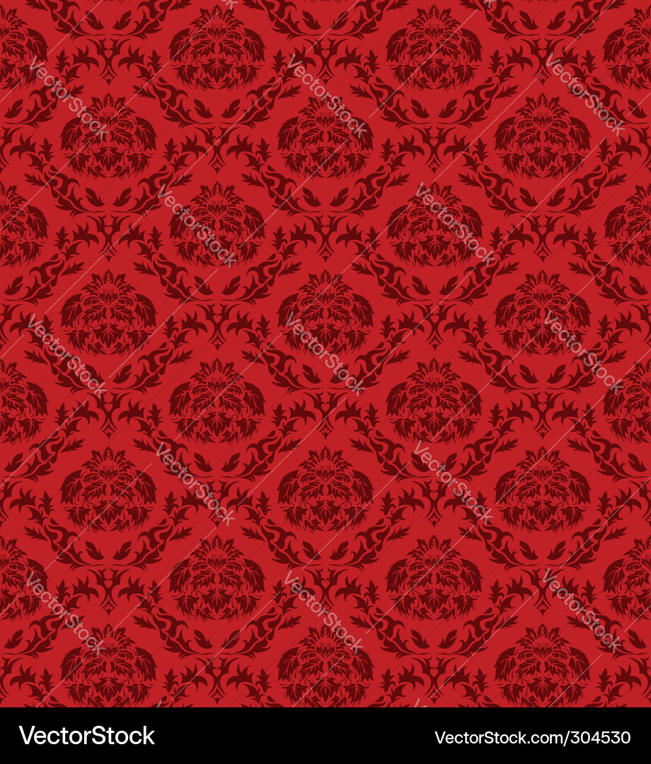 Damask wallpaper pattern Vector Image
