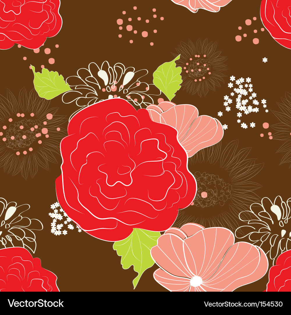 Decorative seamless pattern Vector Image