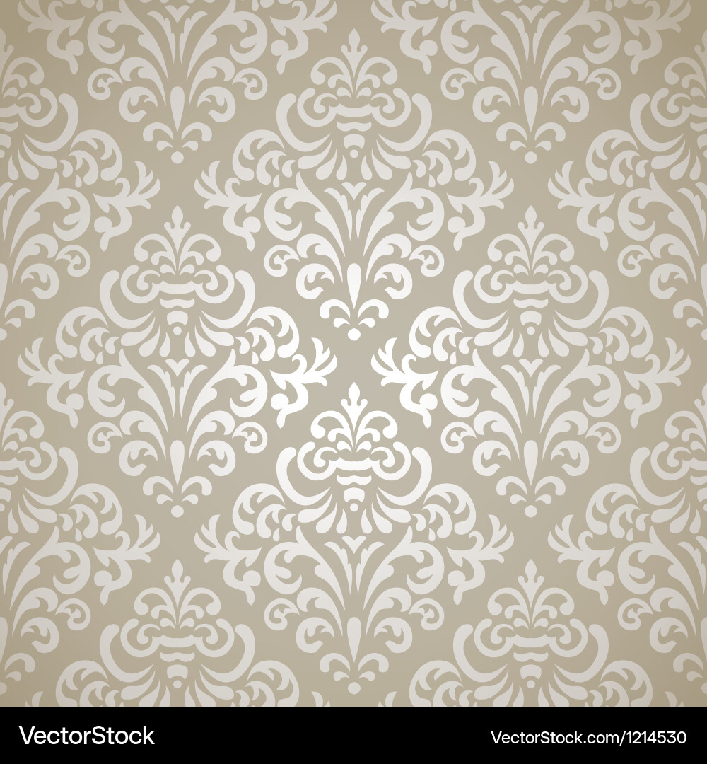 Elegant Damask Wallpaper Pattern vector image