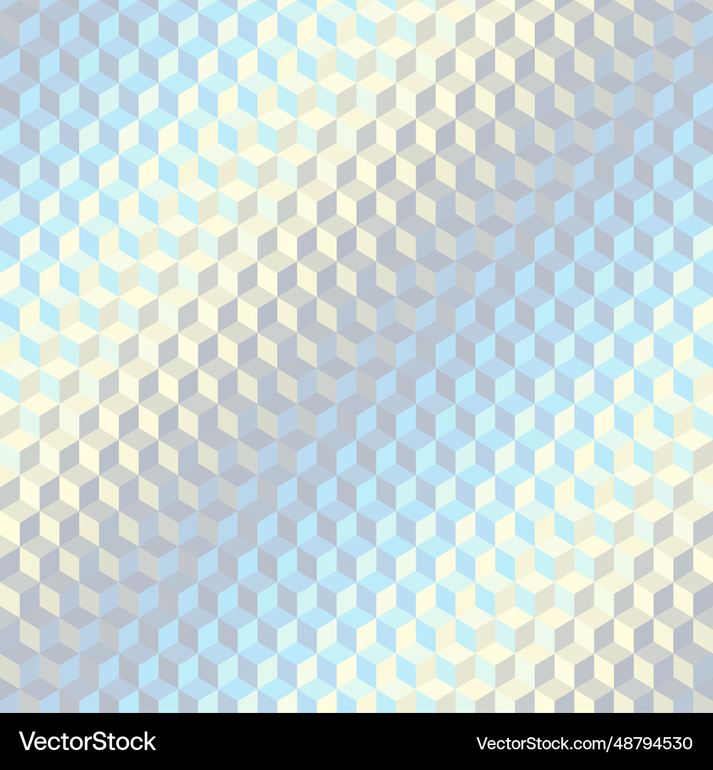 Geometric seamless pattern of a cubes in low poly Geometric seamless pattern of a cubes in low poly vector image