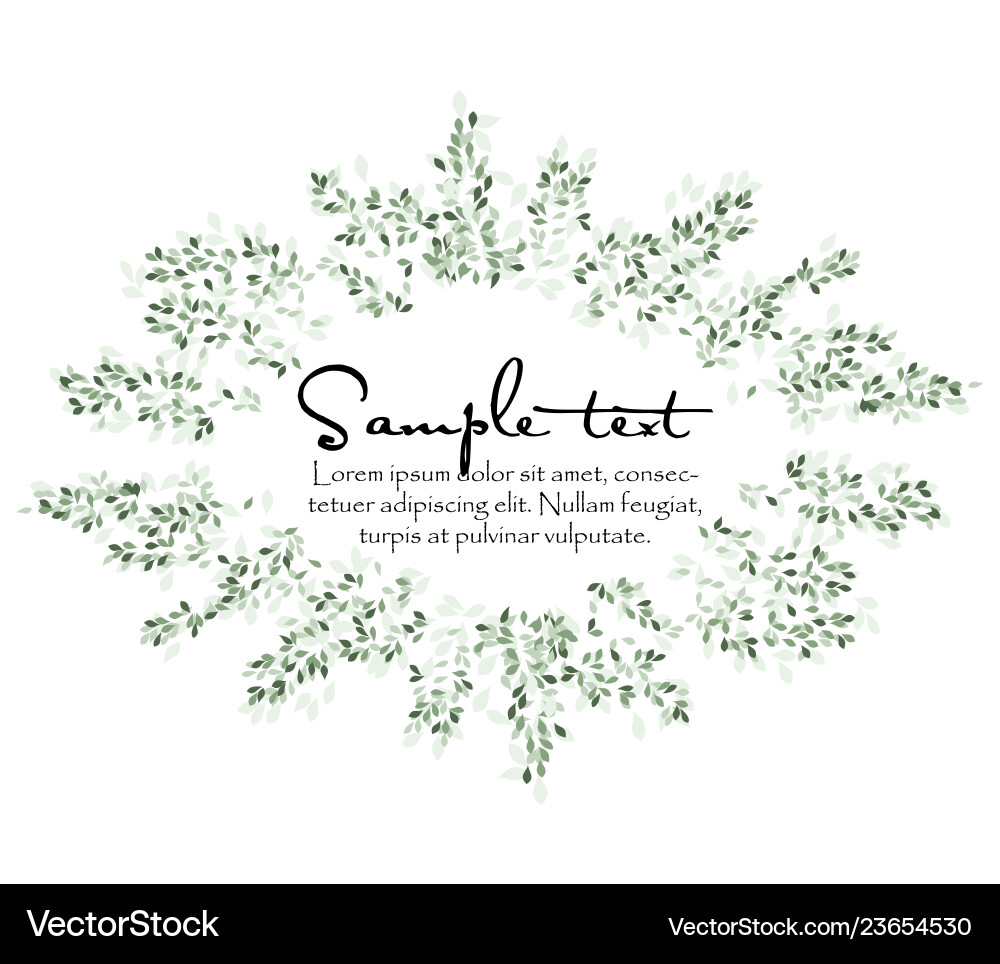 Green Leaf Background Royalty Free Vector Image