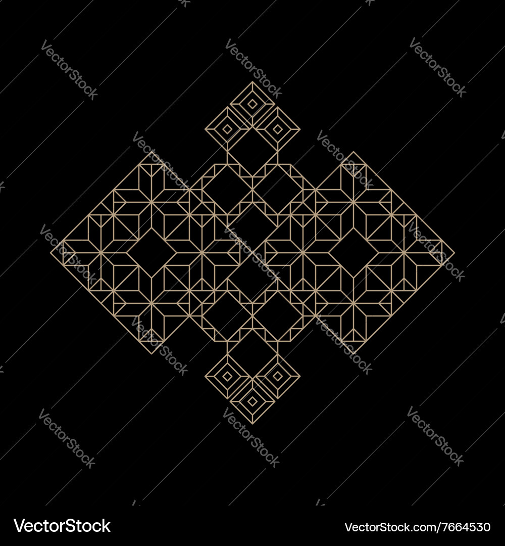 Retro frame with place for text vintage element vector image