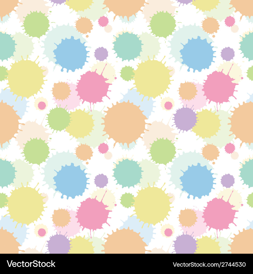 Seamless pattern with painted splash texture vector image