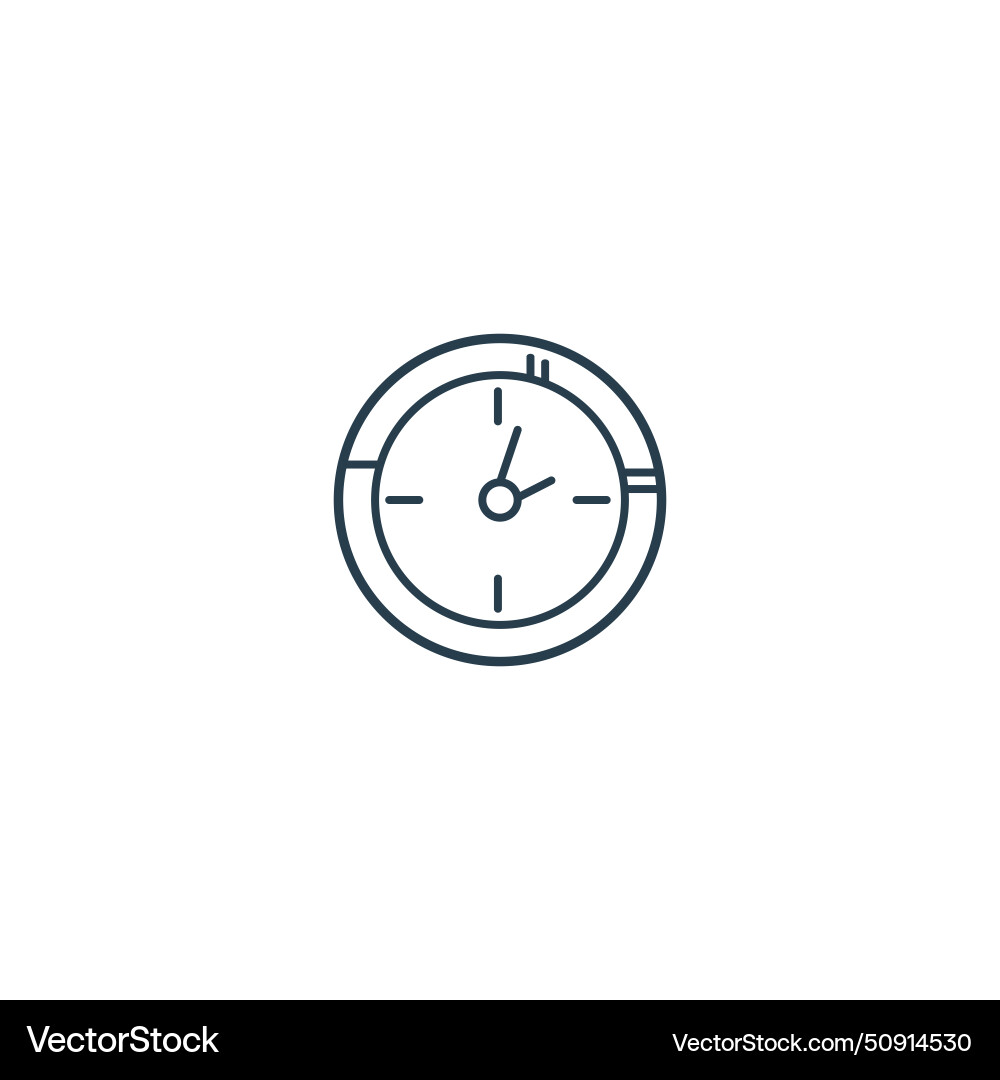 Time management clock Royalty Free Vector Image
