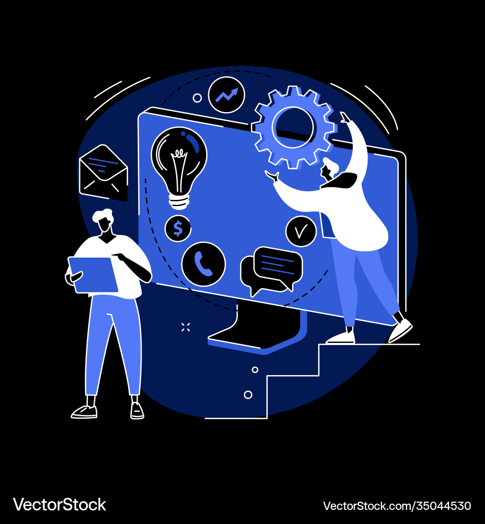 Workflow process abstract concept vector image