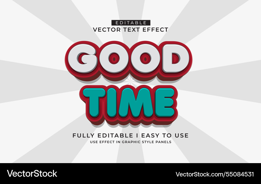 3d editable text effect typography style template 3d editable text effect typography style template vector image