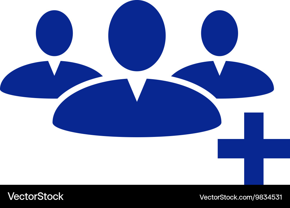 Add new user account flat icon for apps vector image