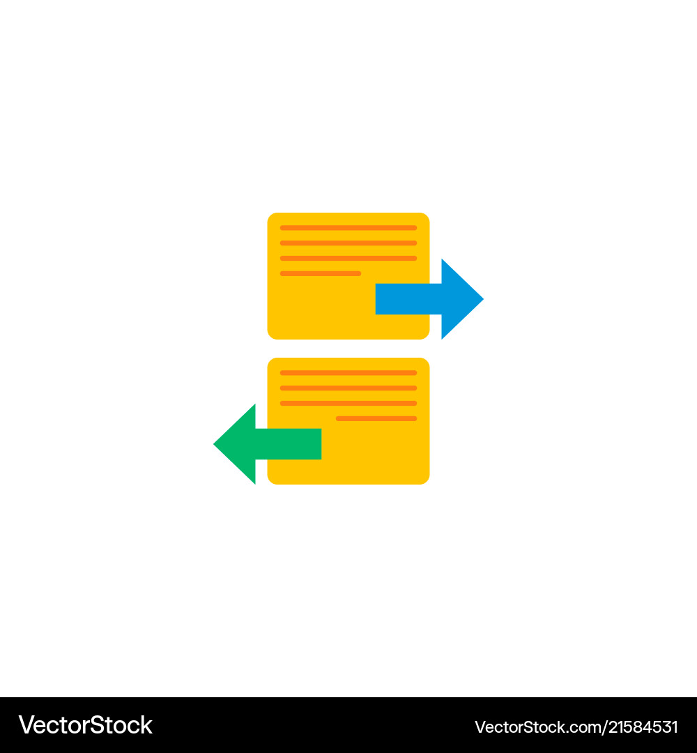 Arrange task icon flat element Arrange task icon flat element vector image