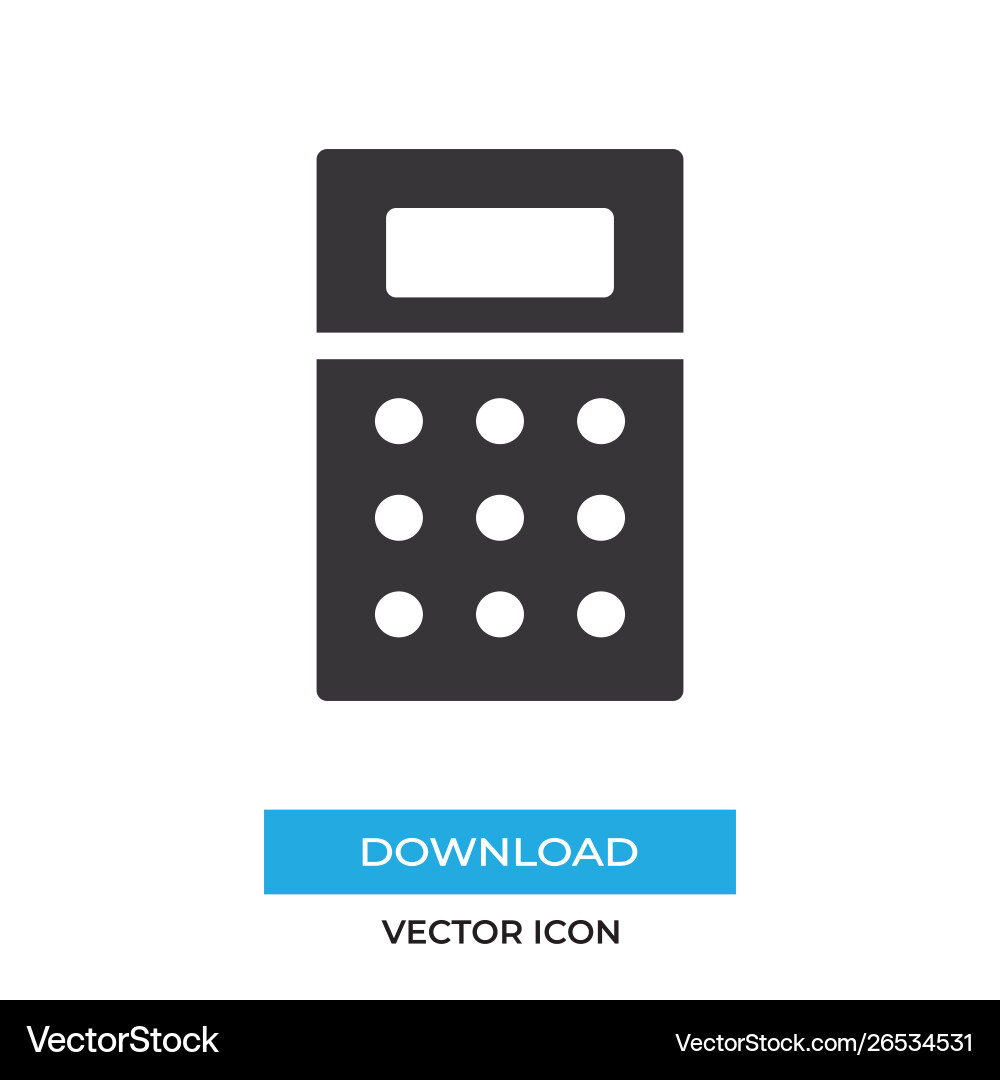 Calculator icon simple sign for web site Calculator icon simple sign for web site vector image