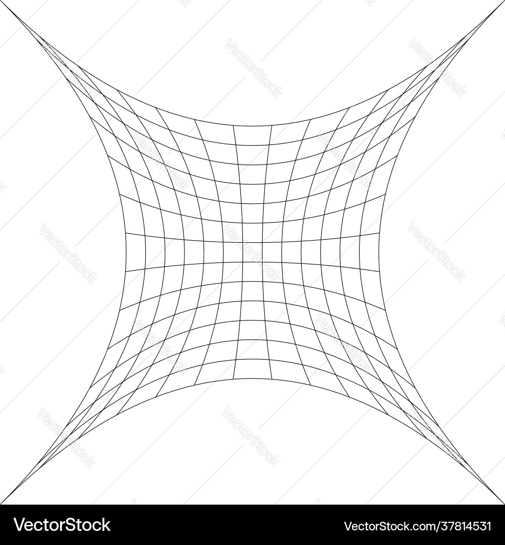Grid mesh lattice grating with distort deform Grid mesh lattice grating with distort deform vector image