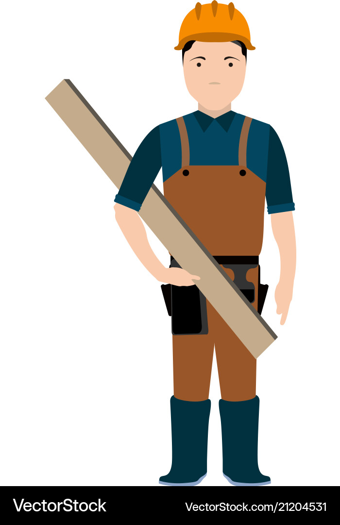 Isolated constructor avatar vector image