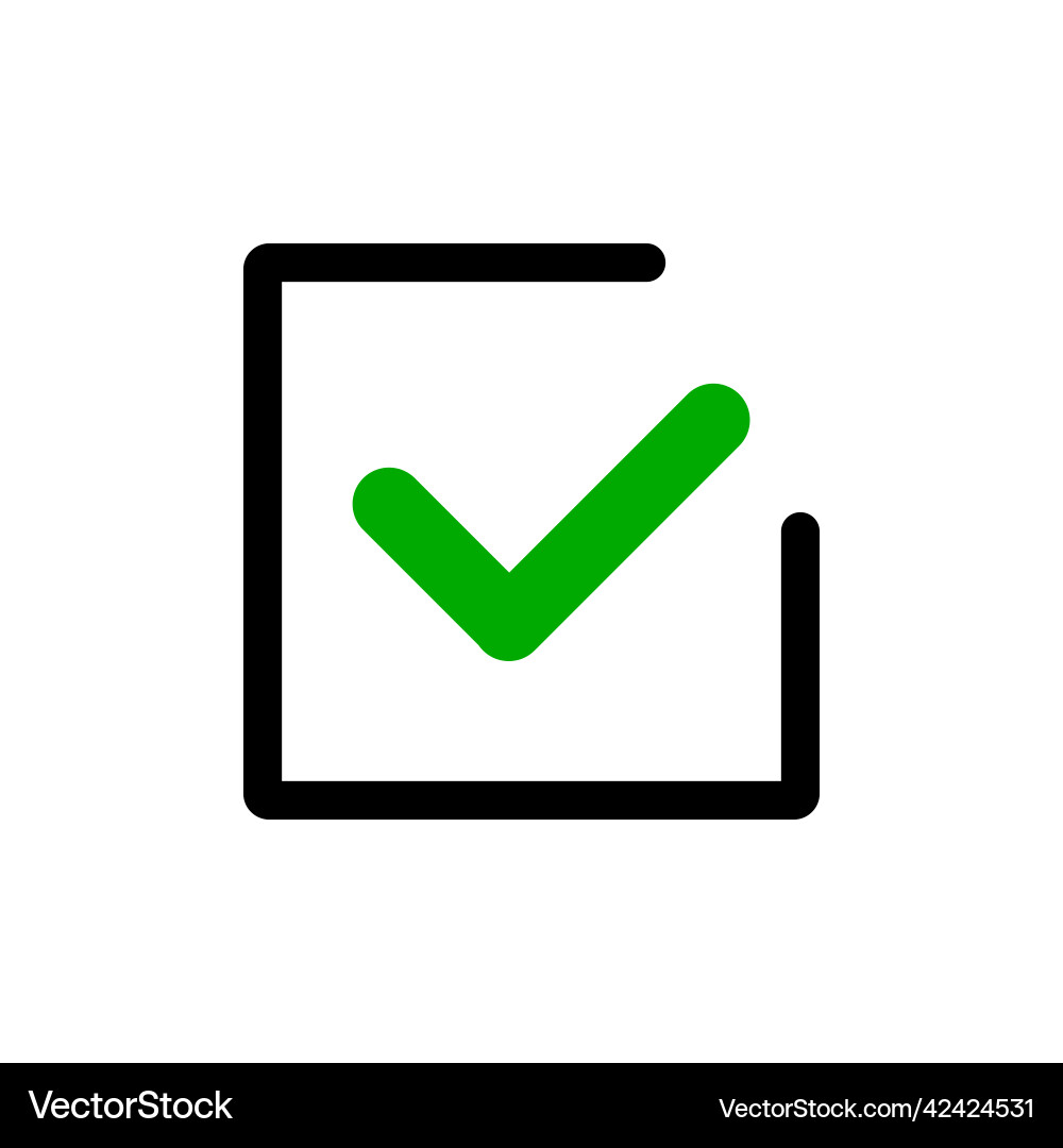 Kontrollkästchen des Webdesign-Symbols Kontrollkästchen des Webdesign-Symbols vektorbild