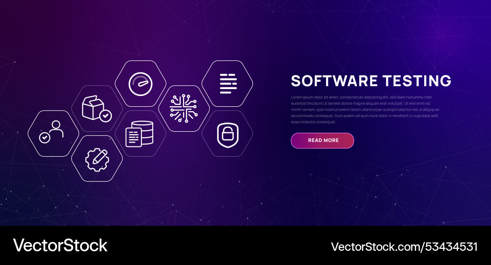 Software Testing Concepts vector image