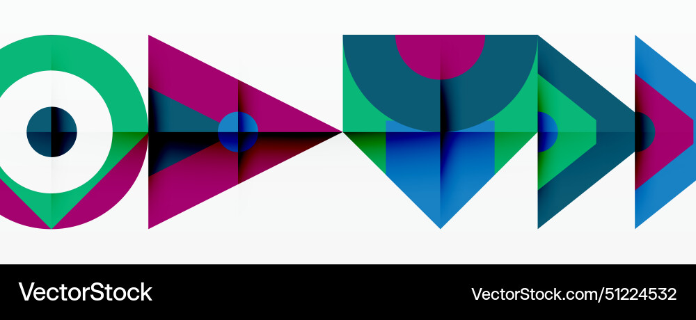 A colorful logo with arrows pointing in different A colorful logo with arrows pointing in different Vector Image