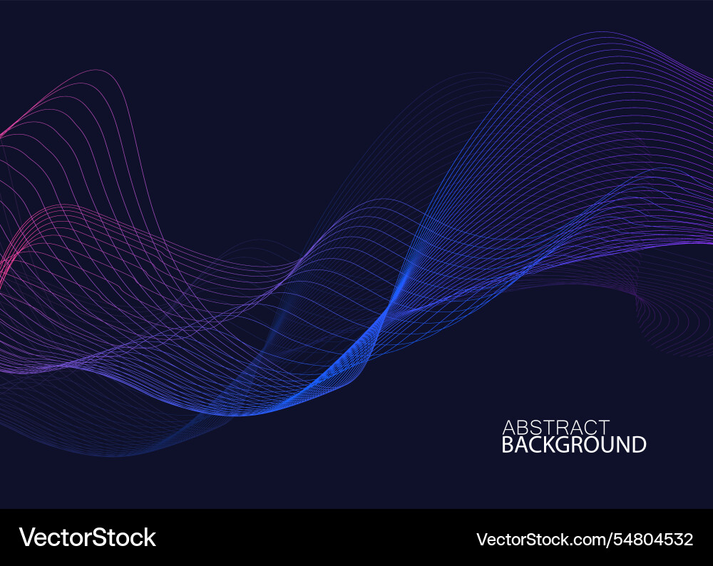 Abstract background with colored dynamic waves Abstract background with colored dynamic waves vector image