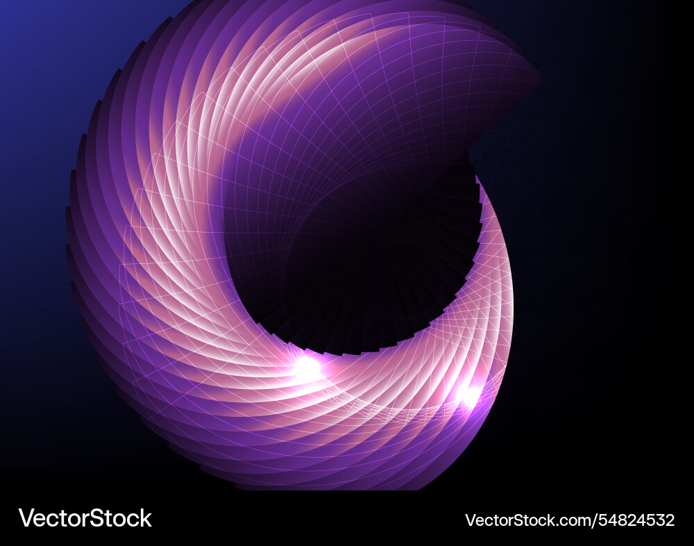 Abstract background with glowing line curve vector image