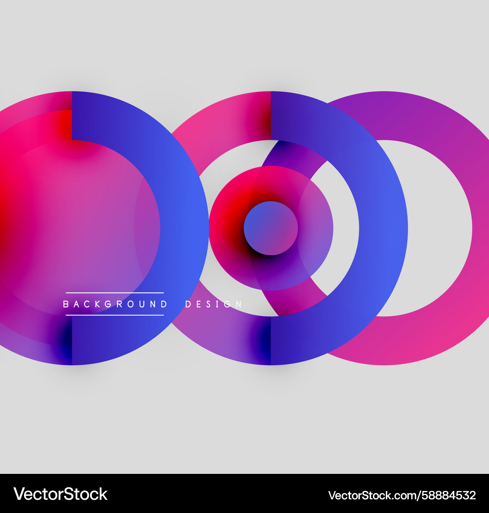 Abstract Color Overlap Vector Image