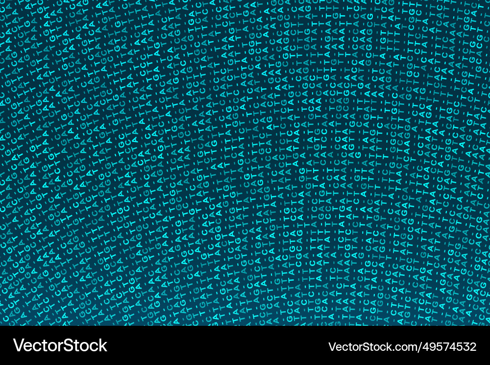 Big genomic data visualization Vector Image
