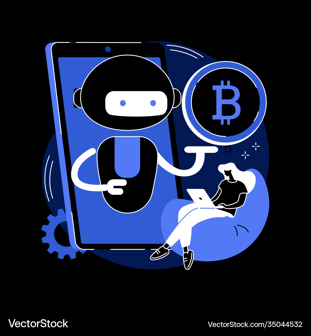 Crypto trading bot abstract concept – Royalty-Free Vector | VectorStock