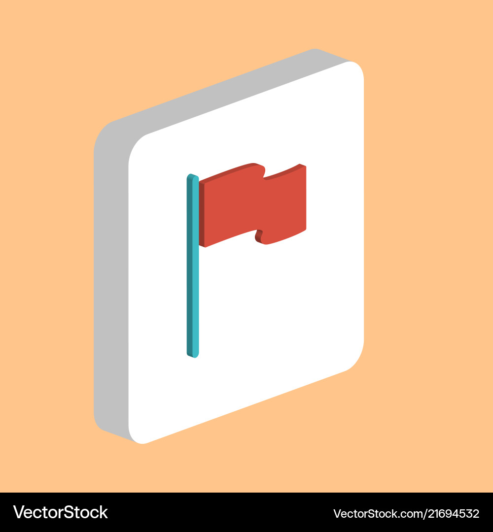 Flag computer symbol vector image
