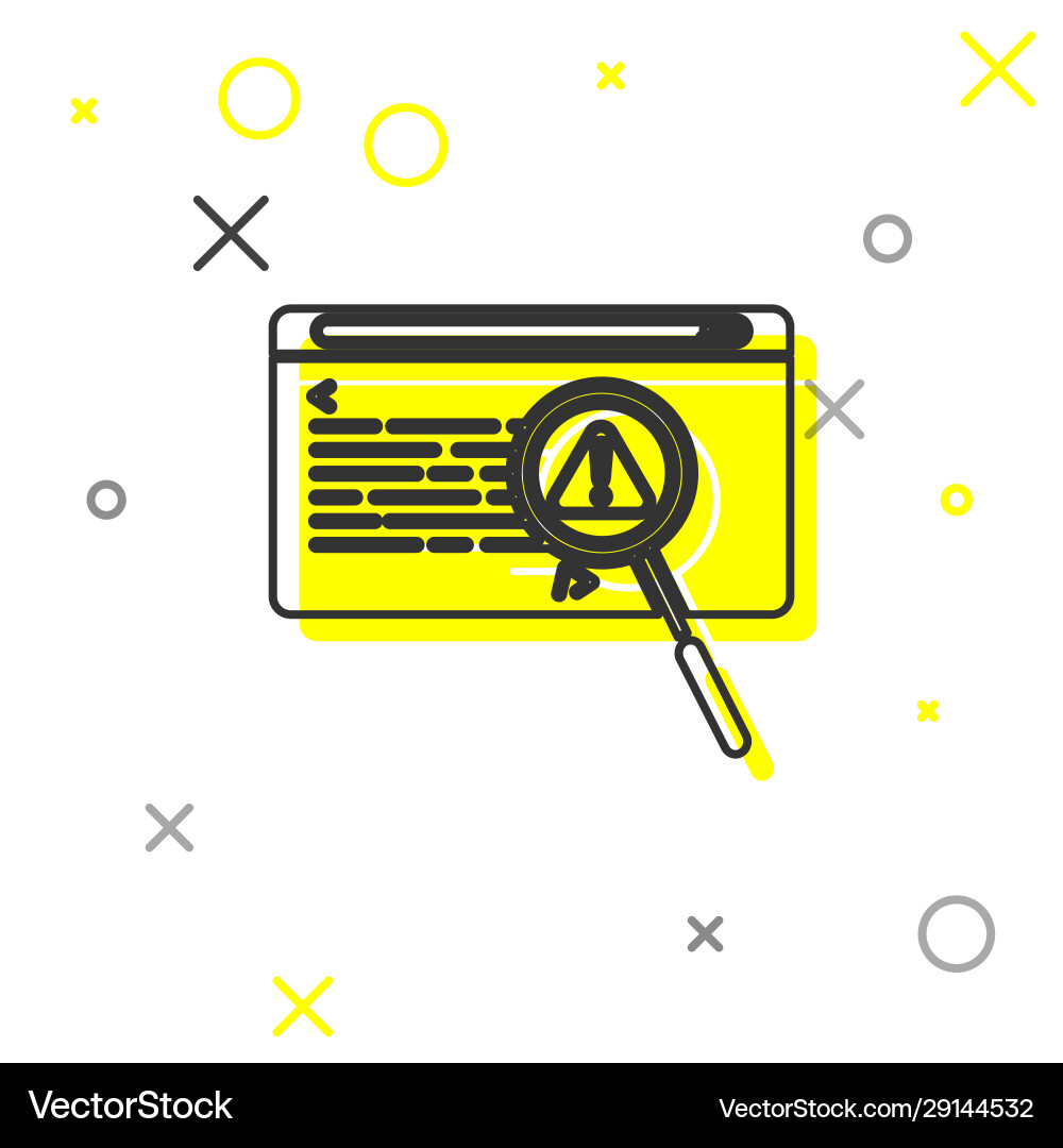 Grey line system bug concept icon isolated Grey line system bug concept icon isolated vector image