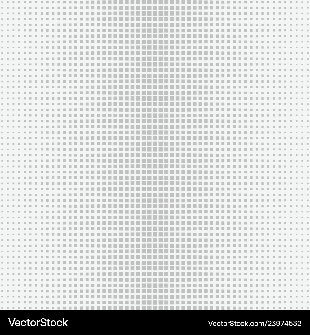 Halftone graye square pattern background vector image