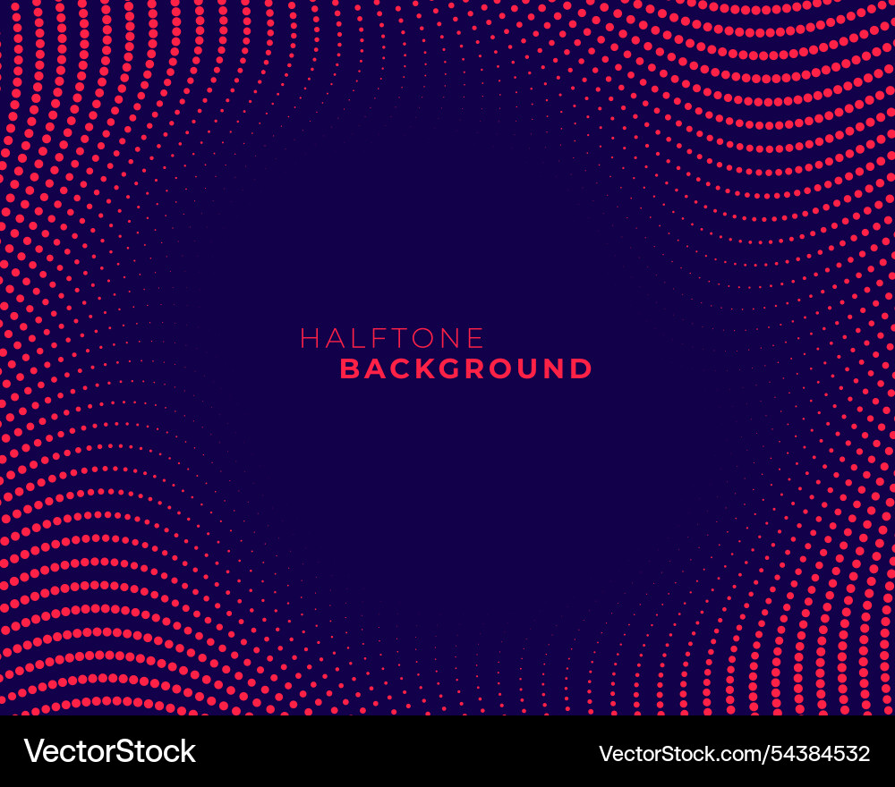 Halftone style abstract dotted pattern backdrop vector image