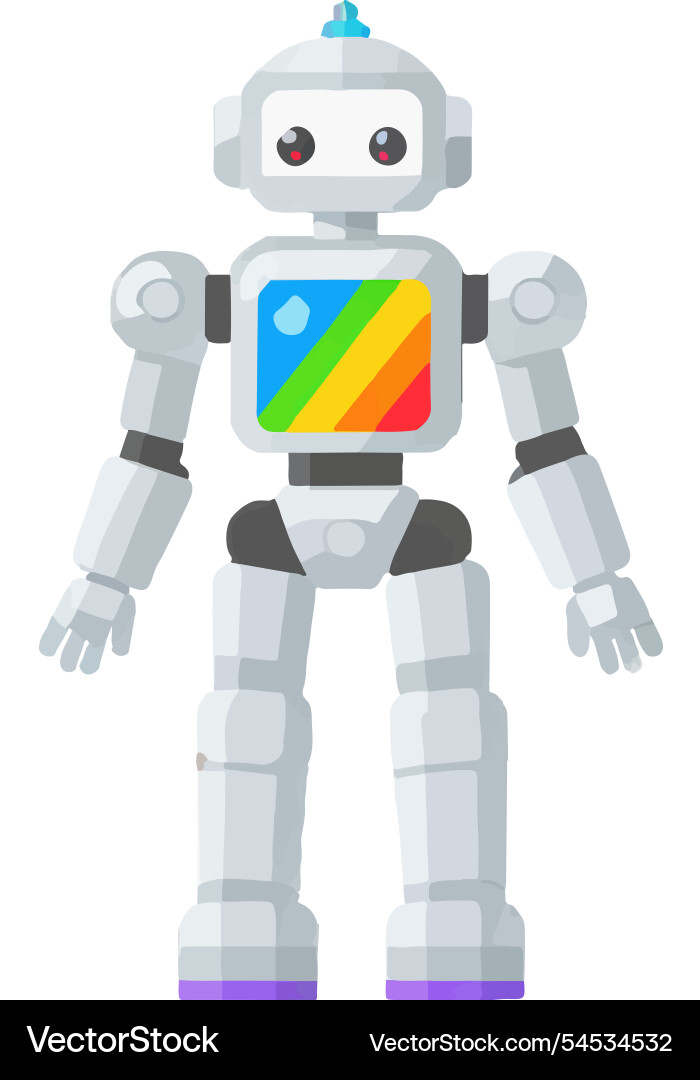 Robot controller automation technology future Vector Image