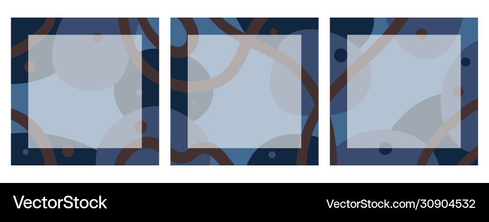 Set square backgrounds with abstract pattern Set square backgrounds with abstract pattern vector image