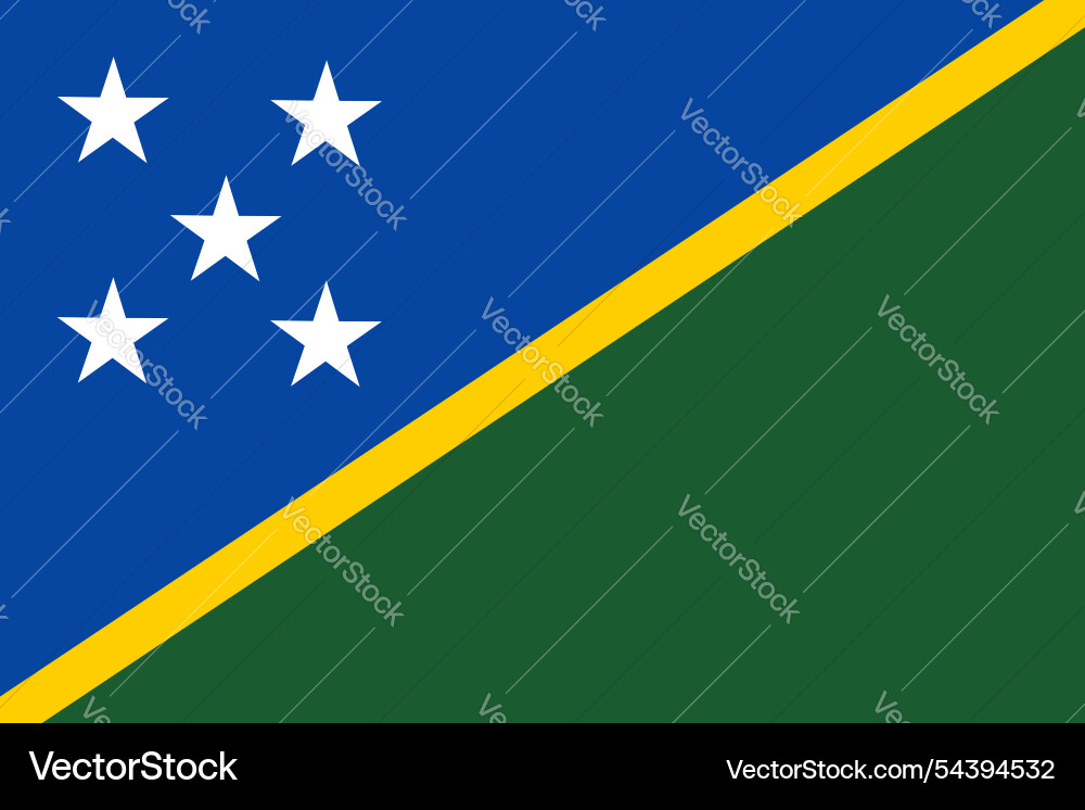 Solomon islands flag pattern background Vector Image