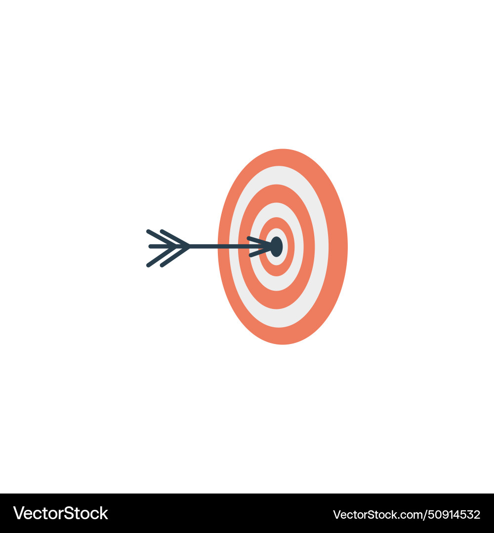 Target bullseye vector image