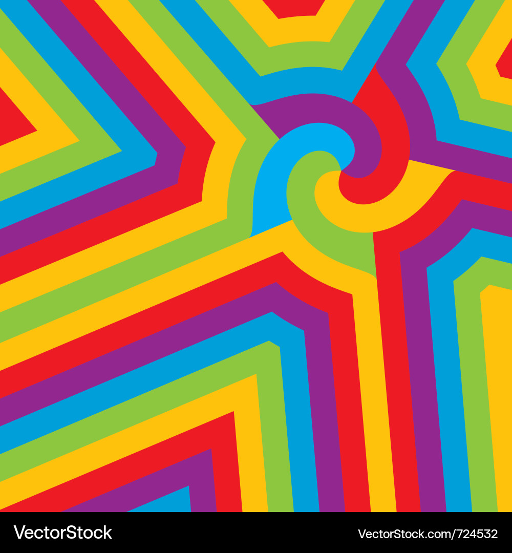 Vibrant Swirl Pattern Vector Image